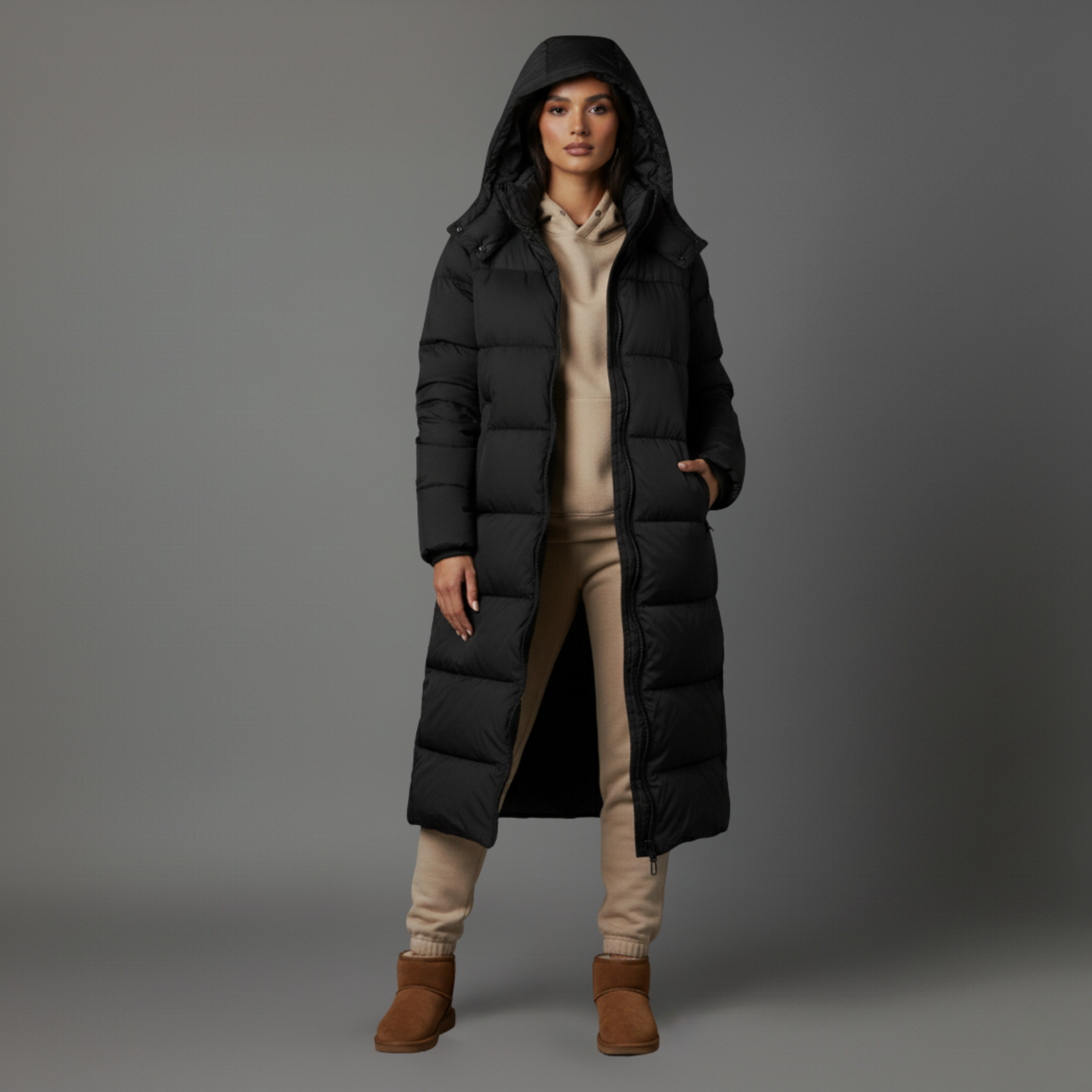 Oslo Hooded Maxi Coat