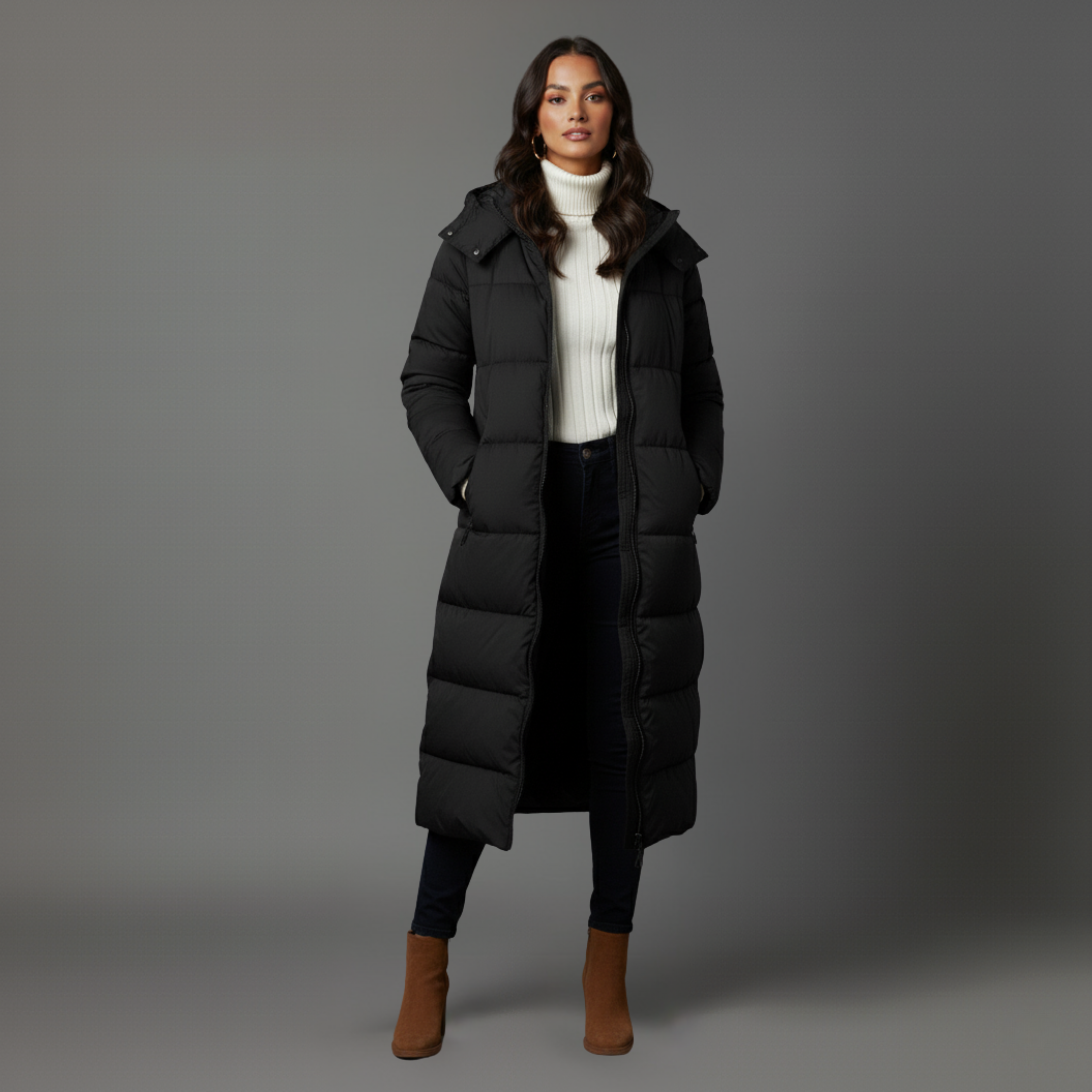 Oslo Hooded Maxi Coat