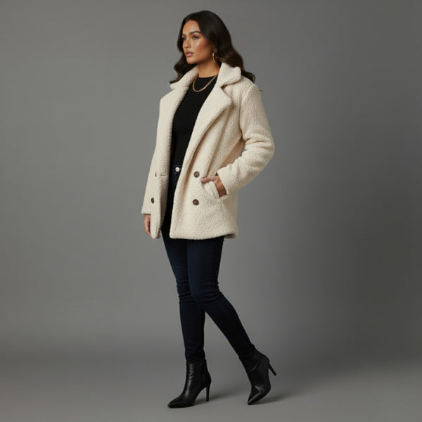 🤍 Cozy meets classy.
This cream teddy coat is soft, stylish, and perfect for elevating your cold-...